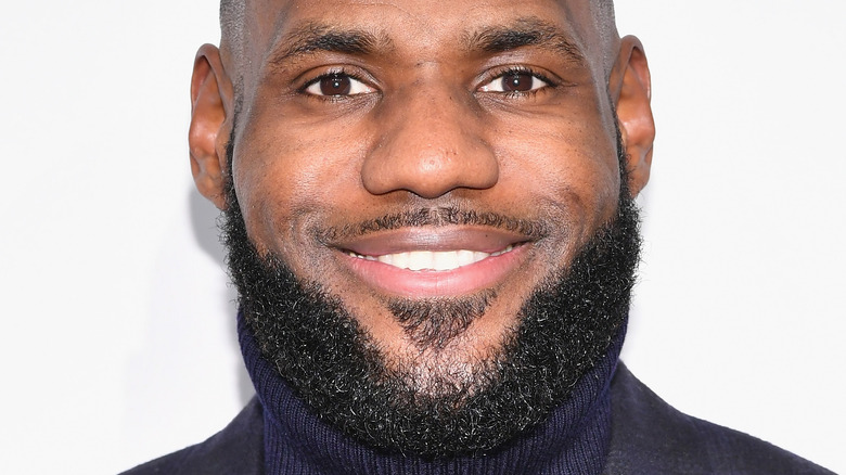 LeBron James wearing a turtleneck