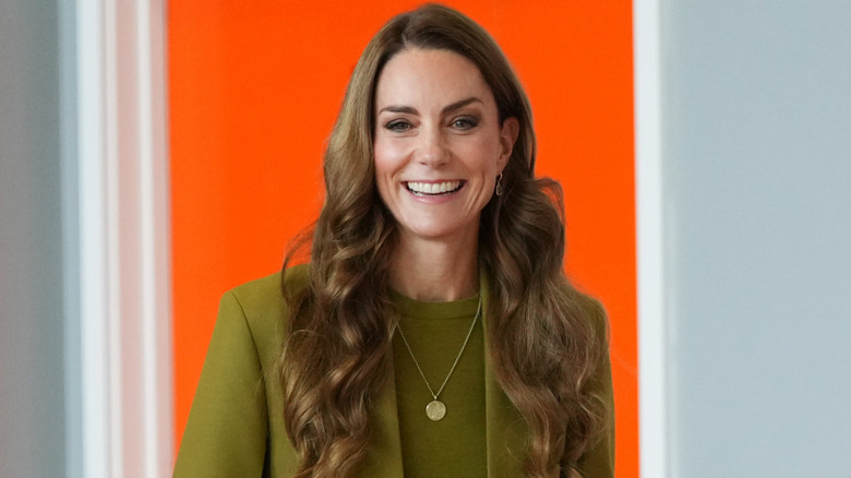 Kate Middleton wearing all green