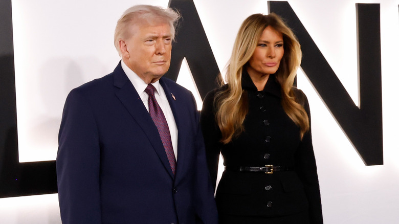 Donald Trump and Melania Trump attending the world premiere of Amazon MGM's 