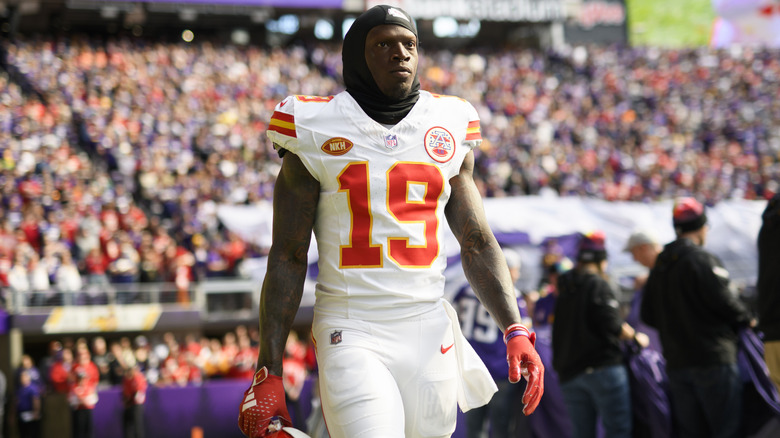 Kadarius Toney in his Kansas City Chiefs uniform