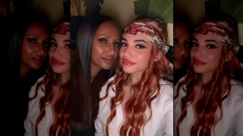Lexi Jones poses with Iman