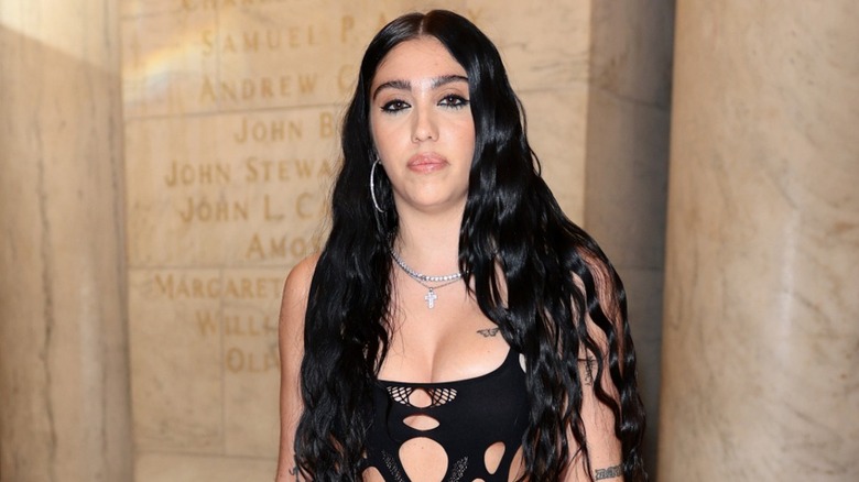 Lourdes Leon posing
